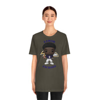 Lemar Jackson Baltimore Ravens, Soft Cotton Bella and Canvas Short Sleeve Tee shirt