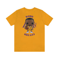 Kobe Bryant L.A Lakers (Yellow Jersey), Soft Cotton Bella and Canvas Short Sleeve Tee shirt