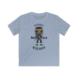 Russell Wilson Seattle Seahawks (Large), Kids Gildan Softstyle Tee Shirt