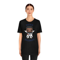 Zeke Elliott Dallas Cowboys (Throwback), Soft Cotton Bella and Canvas Short Sleeve Tee shirt