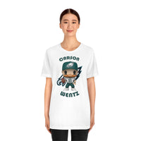 Carson Wentz Philadelphia Eagles (White Jersey), Soft Cotton Bella and Canvas Short Sleeve Tee shirt