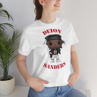Deion Sanders Atlanta Falcons, Soft Cotton Bella and Canvas Short Sleeve Tee shirt