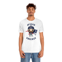 Julian Edelman New England Patriots, Soft Cotton Bella and Canvas Short Sleeve Tee shirt