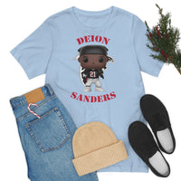 Deion Sanders Atlanta Falcons, Soft Cotton Bella and Canvas Short Sleeve Tee shirt