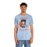 Baker Mayfield Cleveland Browns, Soft Cotton Bella and Canvas Short Sleeve Tee shirt