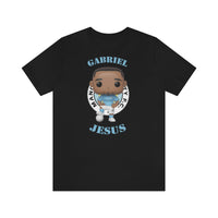 Gabriel Jesus Manchester City, Soft Cotton Bella and Canvas Short Sleeve Tee shirt