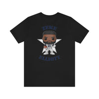 Zeke Elliott Dallas Cowboys (Throwback), Soft Cotton Bella and Canvas Short Sleeve Tee shirt