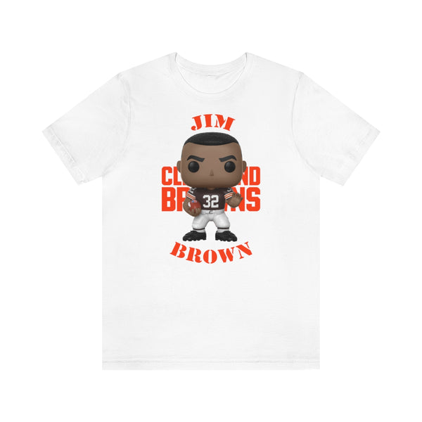 Jim Brown Cleveland Browns, Soft Cotton Bella and Canvas Short Sleeve Tee shirt