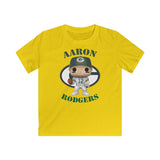 Aaron Rodgers Green Bay Packers, Kids Gildan Softstyle Tee Shirt