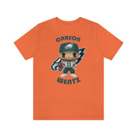 Carson Wentz Philadelphia Eagles (White Jersey), Soft Cotton Bella and Canvas Short Sleeve Tee shirt