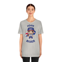 Josh Allen Buffalo Bills, Soft Cotton Bella and Canvas Short Sleeve Tee shirt