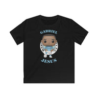 Gabriel Jesus Manchester City, Kids Gildan Softstyle Tee Shirt