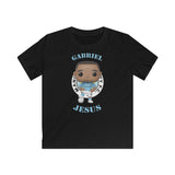 Gabriel Jesus Manchester City, Kids Gildan Softstyle Tee Shirt