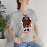 A.J Green Cincinnati Bengals, Soft Cotton Bella and Canvas Short Sleeve Tee shirt