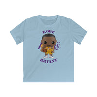 Kobe Bryant L.A Lakers (Yellow), Kids Gildan Softstyle Tee Shirt