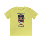Francisco Lindor Cleveland Indians, Kids Gildan Softstyle Tee Shirt