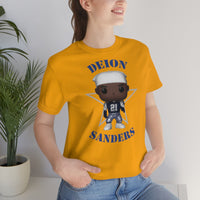 Deion Sanders Dallas Cowboys Throwback, Soft Cotton Bella and Canvas Short Sleeve Tee shirt