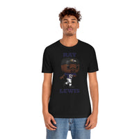 Ray Lewis Baltimore Ravens, Soft Cotton Bella and Canvas Short Sleeve Tee shirt
