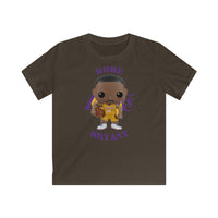 Kobe Bryant L.A Lakers (Yellow), Kids Gildan Softstyle Tee Shirt