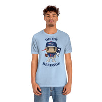 Drew Bledsoe New England Patriots, Soft Cotton Bella and Canvas Short Sleeve Tee shirt