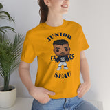 Junior Seau L.A Chargers, Soft Cotton Bella and Canvas Short Sleeve Tee shirt
