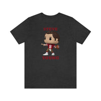 Steve Young San Francisco 49ers, Soft Cotton Bella and Canvas Short Sleeve Tee shirt