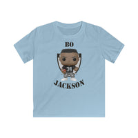 Bo Jackson Oakland Raiders, Kids Gildan Softstyle Tee Shirt