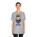 Lionel Messi PSG, Soft Cotton Bella and Canvas Short Sleeve Tee shirt