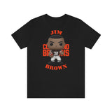 Jim Brown Cleveland Browns, Soft Cotton Bella and Canvas Short Sleeve Tee shirt