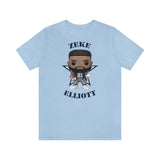 Zeke Elliott Dallas Cowboys (Blue), Soft Cotton Bella and Canvas Short Sleeve Tee shirt