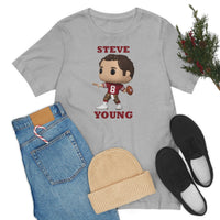Steve Young San Francisco 49ers, Soft Cotton Bella and Canvas Short Sleeve Tee shirt