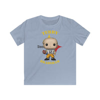 Terry Bradshaw Pittsburgh Steelers (White), Kids Gildan Softstyle Tee Shirt