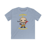Terry Bradshaw Pittsburgh Steelers (White), Kids Gildan Softstyle Tee Shirt