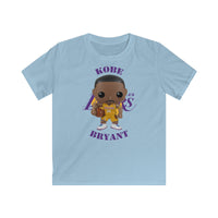 Kobe Bryant L.A Lakers (Yellow), Kids Gildan Softstyle Tee Shirt