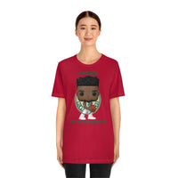 Giannis Antetokounmpo Milwaukee Bucks , Soft Cotton Bella and Canvas Short Sleeve Tee shirt