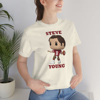 Steve Young San Francisco 49ers, Soft Cotton Bella and Canvas Short Sleeve Tee shirt
