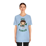 Joe Namath New York Jets, Soft Cotton Bella and Canvas Short Sleeve Tee shirt
