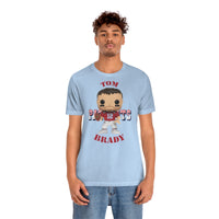 Tom Brady New England Patriots (Throwback), Soft Cotton Bella and Canvas Short Sleeve Tee shirt