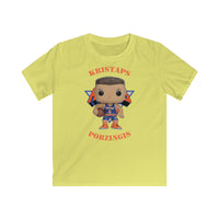 Kristaps Porzingis New York Knicks, Kids Gildan Softstyle Tee Shirt