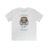Gabriel Jesus Manchester City, Kids Gildan Softstyle Tee Shirt