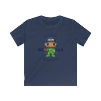 Russell Wilson Seattle Seahawks (Green), Kids Gildan Softstyle Tee Shirt