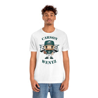 Carson Wentz Philadelphia Eagles (Green Jersey), Soft Cotton Bella and Canvas Short Sleeve Tee shirt
