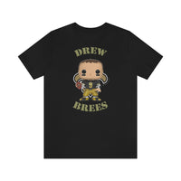 Drew Brees New Orleans Saints Throwback, Soft Cotton Bella and Canvas Short Sleeve Tee shirt
