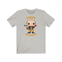 Terry Bradshaw Pittsburgh Steelers (Black), Soft Cotton Bella and Canvas Short Sleeve Tee shirt