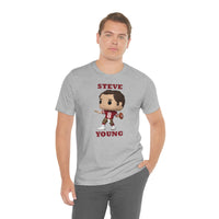 Steve Young San Francisco 49ers, Soft Cotton Bella and Canvas Short Sleeve Tee shirt