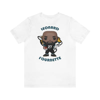Leonard Fournette Jacksonville Jaguars, Soft Cotton Bella and Canvas Short Sleeve Tee shirt