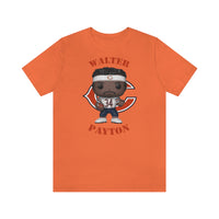 Walter Payton Chicago Bears (White), Soft Cotton Bella and Canvas Short Sleeve Tee shirt