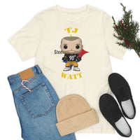 TJ Watt Pittsburgh Steelers, Soft Cotton Bella and Canvas Short Sleeve Tee shirt