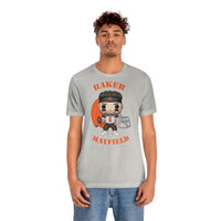 Baker Mayfield Cleveland Browns, Soft Cotton Bella and Canvas Short Sleeve Tee shirt