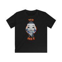 Mr Met New York Mets, Kids Gildan Softstyle Tee Shirt